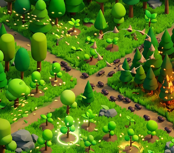 Растущий лес